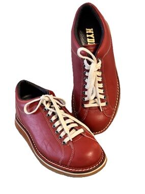 HYDE Kingpin Red Leather Bowling Shoes 7.5 Men’s/ 9 Women’s EUC Unisex